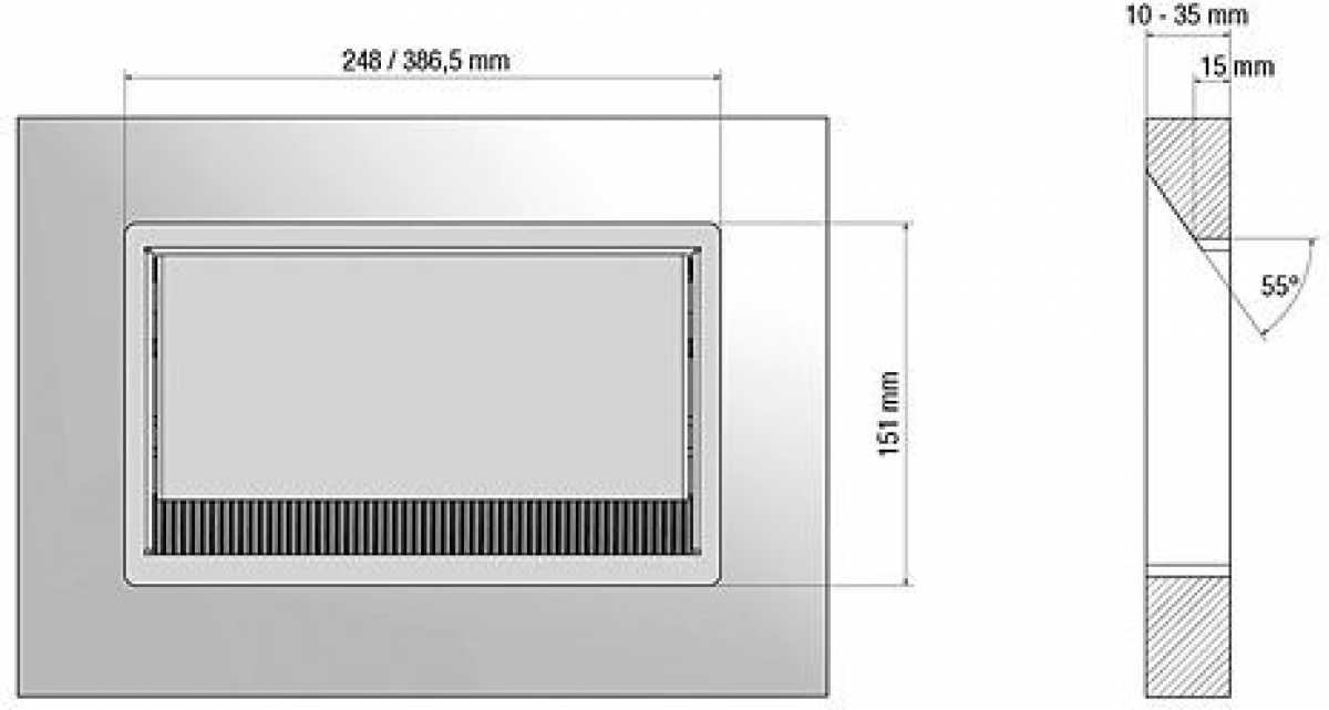 CONI Einbaurahmen für Coni Steckdoseneinheit, 3-fach, RAL 9005 schwarz