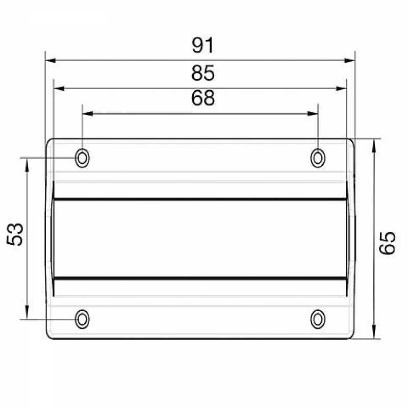 Kabelklemme, L: 91 mm, 5 Schlaufen, grau