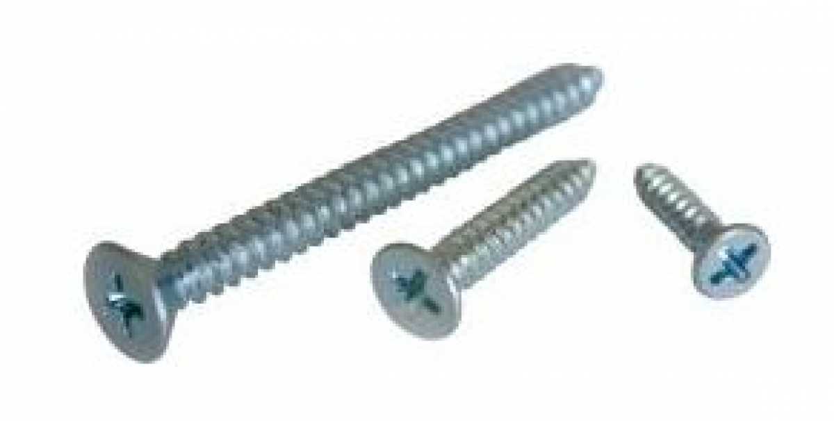 Blechschrauben Senkkopf, 4,2 x 19 mm, hell verzinkt, VPE = 100