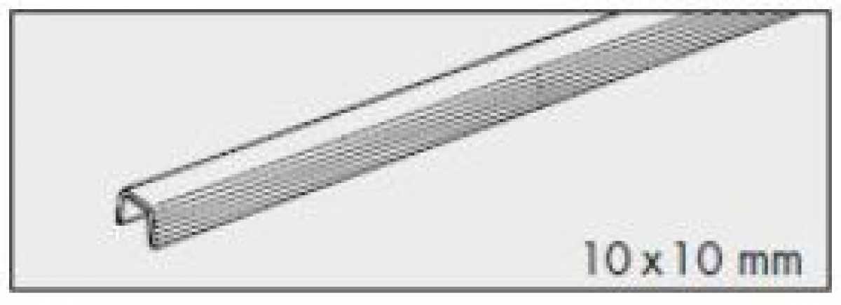 Führungsschiene 10x10 mm, L: 6000 mm