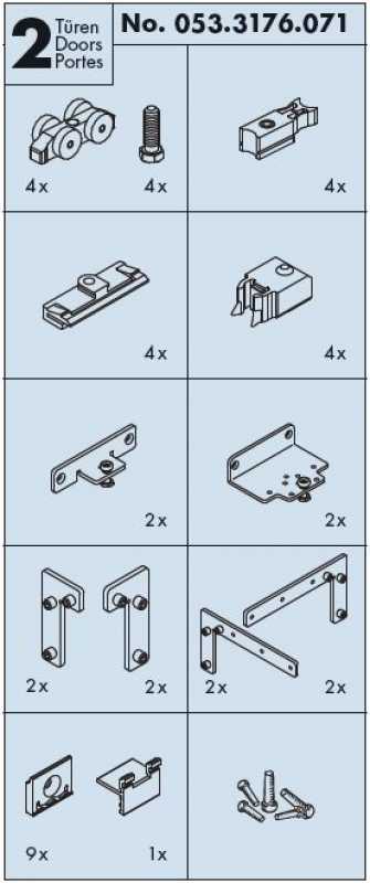 Garnitur EKU Clipo 25 GR Mixslide