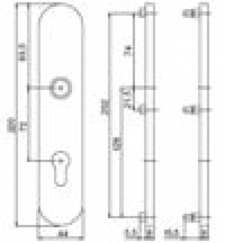 Langschild Modell "PR 7021 L" PZ, Aluminium F1