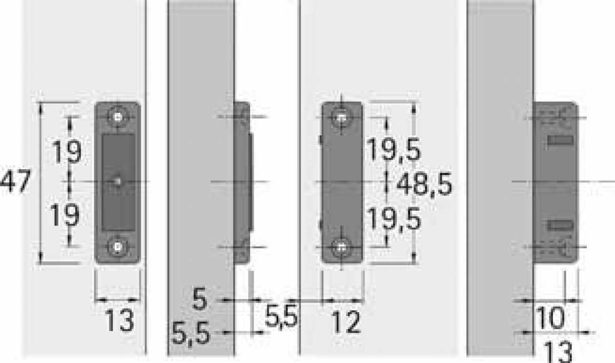 Fangmagnetschnäpper M 92 / GP 7 weiß, Haftkraft 4 kg