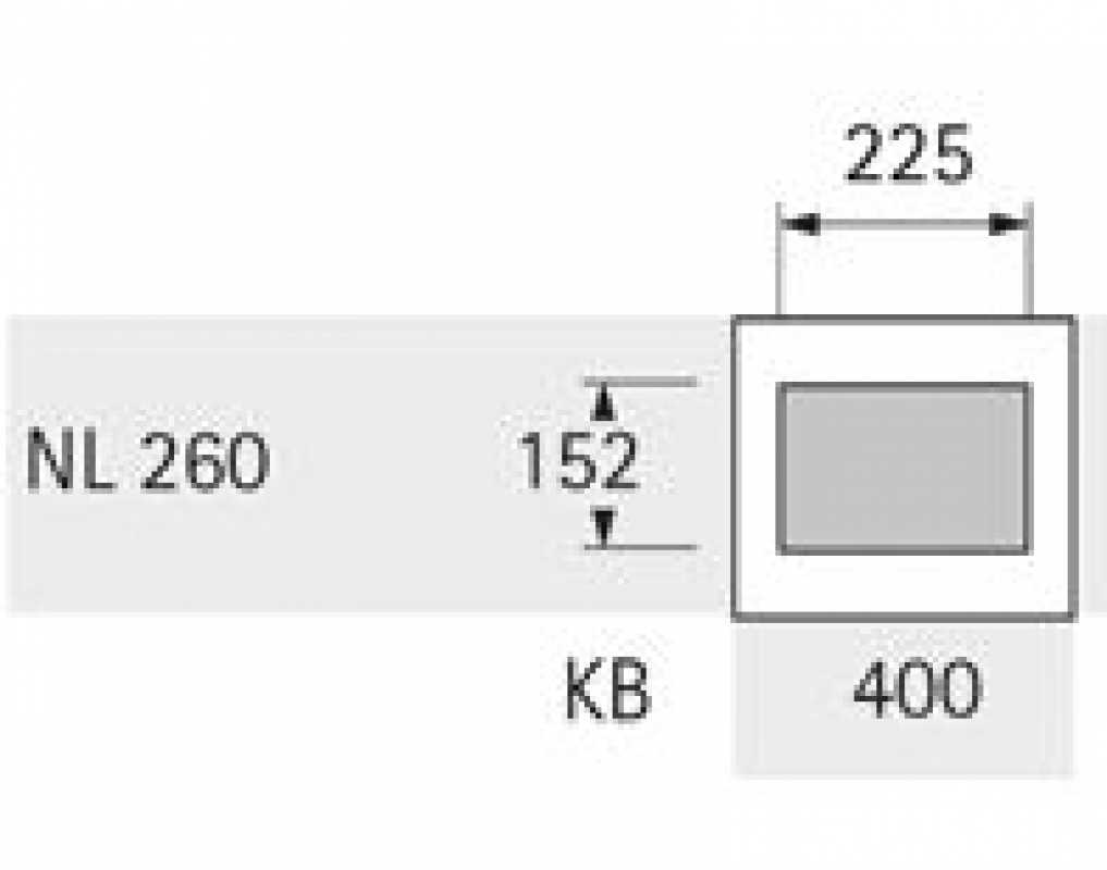 InnoTech Pull Rahmen für Korpusbreite 400 mm