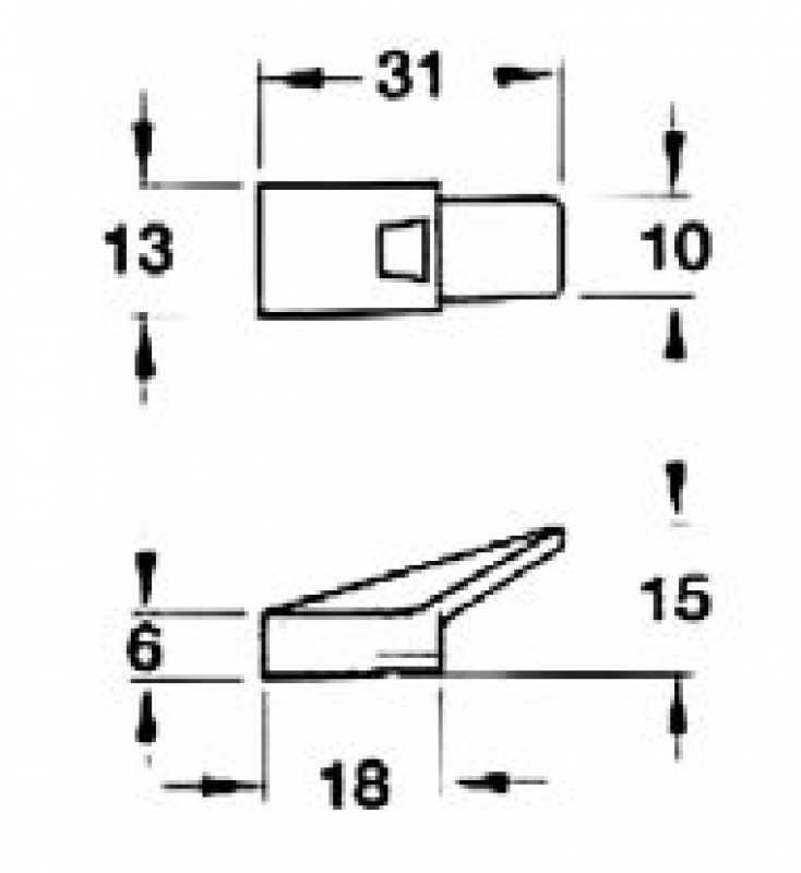 Aufsteckriegel