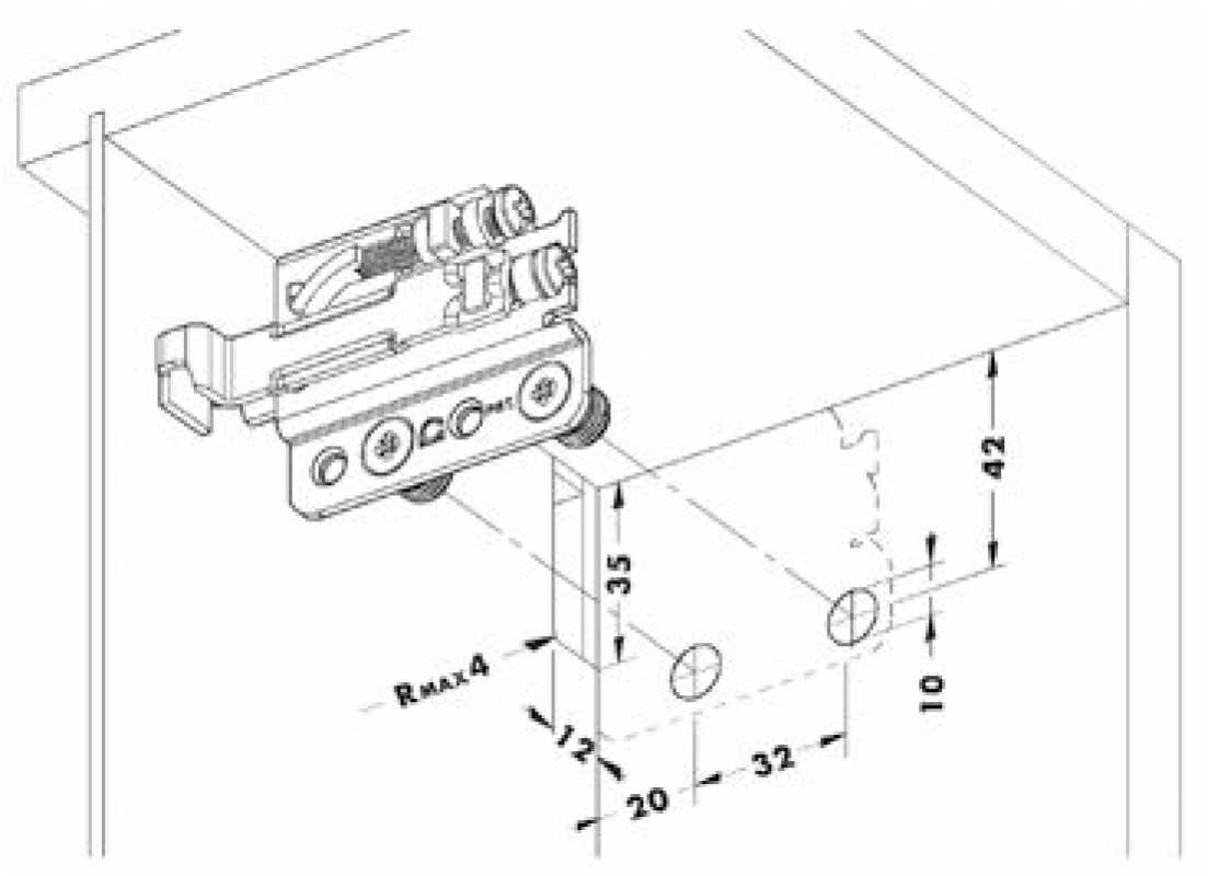 Schrankaufhänger SAH 801 links