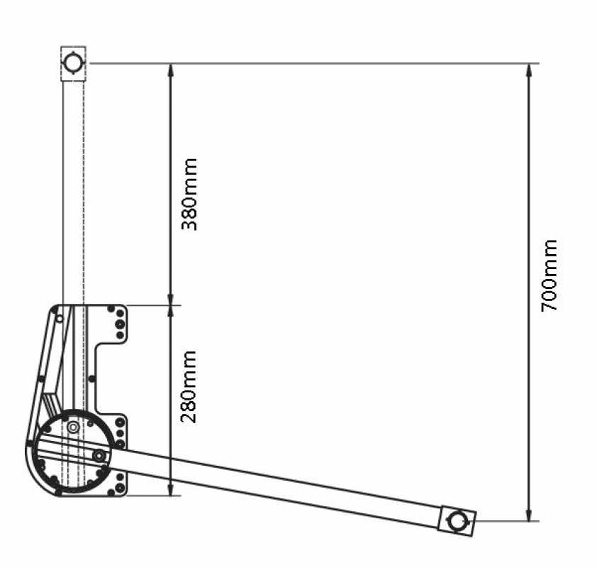 Distanzstück 20 mm für Kleiderlift Tandem 15