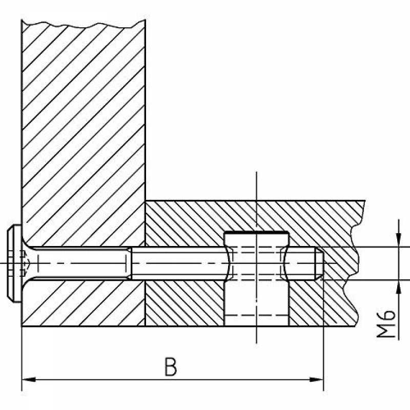 Flachkopfschrauben mit Innensechskant, M6 x 60 mm, VPE 100, vermessingt - Kopie