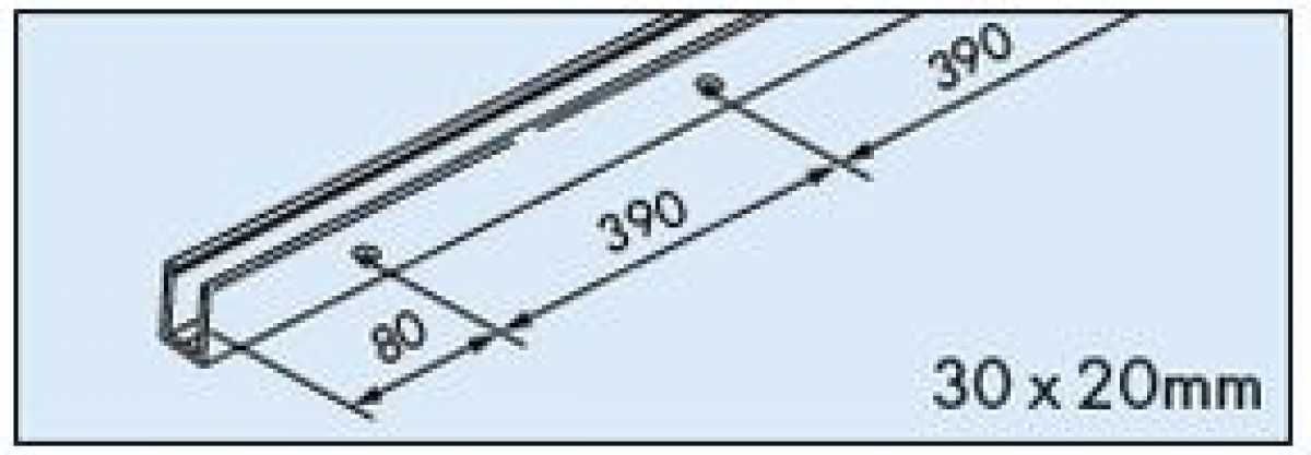 U-Führungsschiene Länge 6000 mm