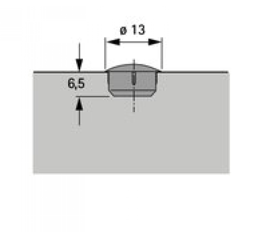 Abdeckkappe weiß für Bohr-Ø 10 mm, VPE 100