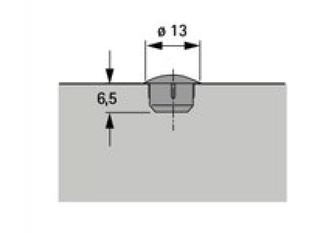 Abdeckkappe weiß für Bohr-Ø 8 mm, VPE 100