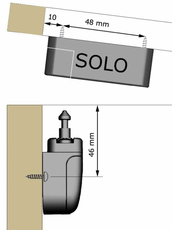 Schließteil Latch 74, 3D-Verstellbar, Sollbruchstelle 35 kg