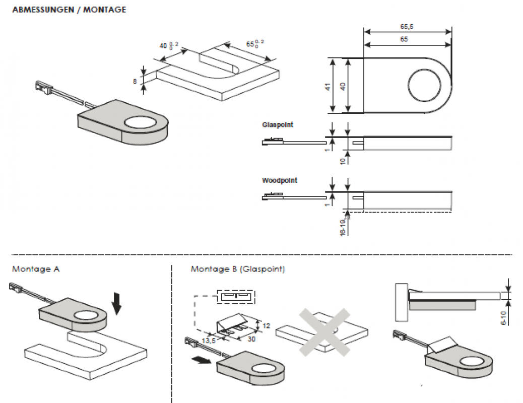 Einbauleuchte Woodpoint Emotion