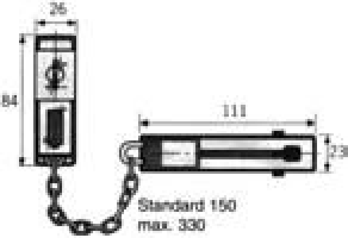 Sicherheits-Türkette SK 78 vernickelt