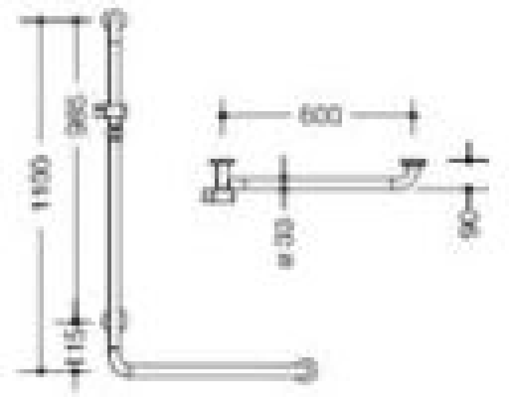 Hewi Winkelgriff mit Brausehalter